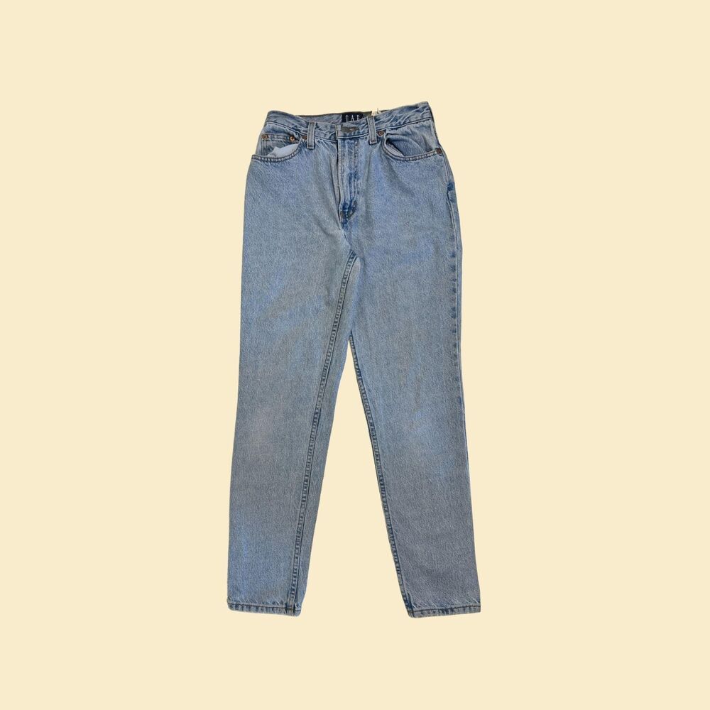 90s/Y2K GAP size 6 slim fit jeans, vintage light wash womens midrise denim pants